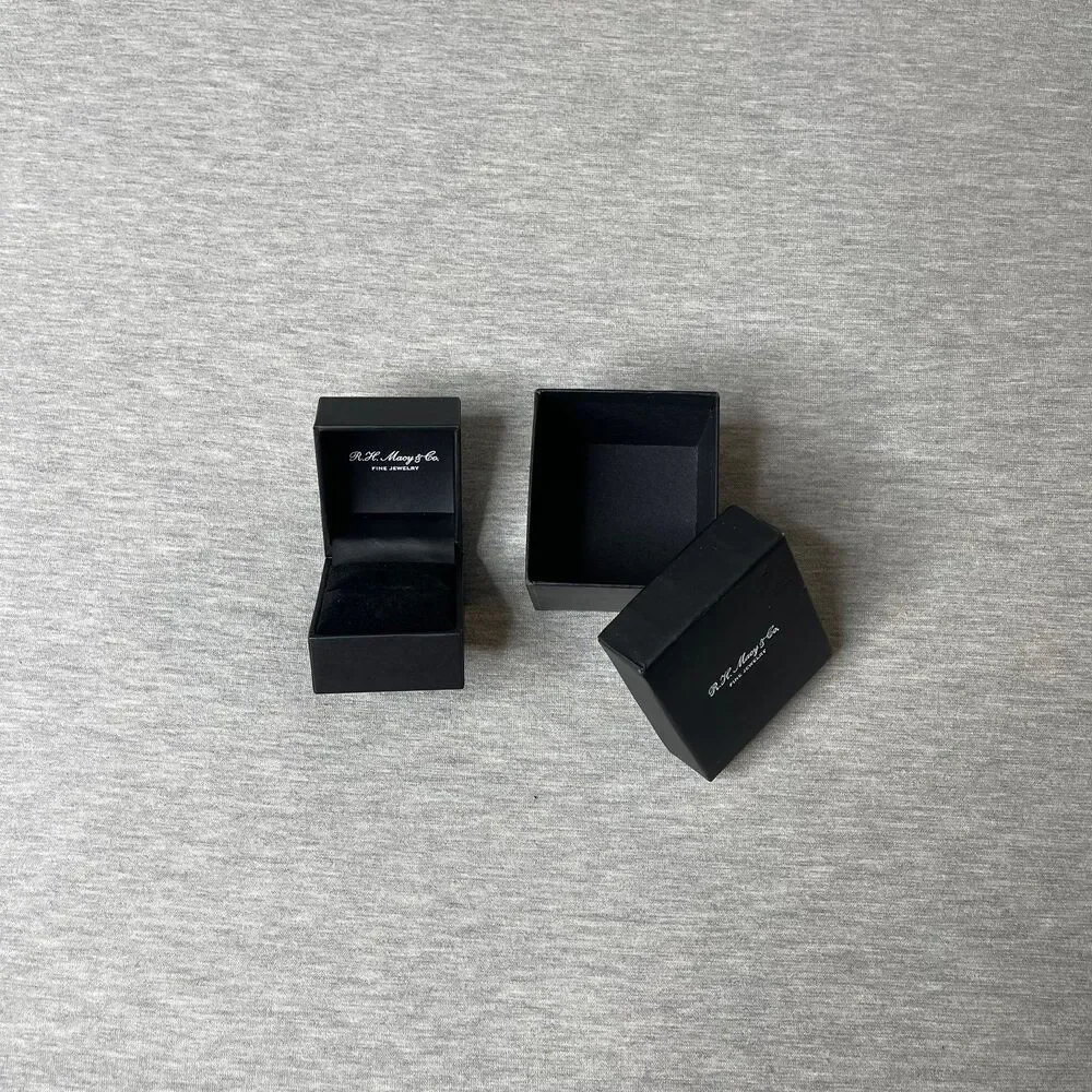 Macy’s 2.5” x 2.5” Ring Jewelry Gift Box 2 PCS. Set